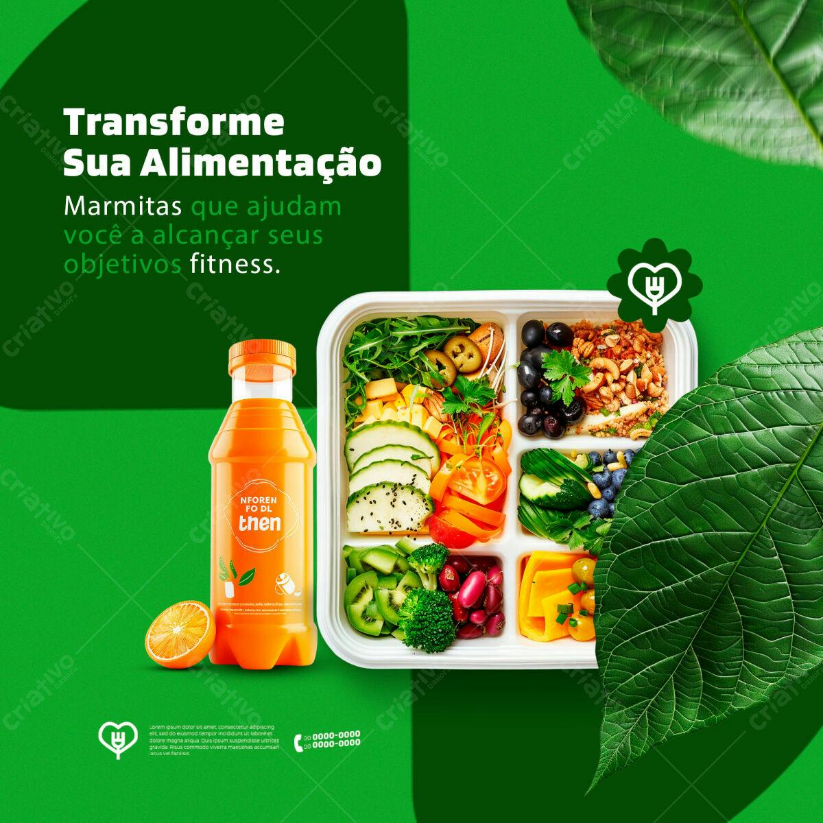 Marmita Fitness PSD Editável