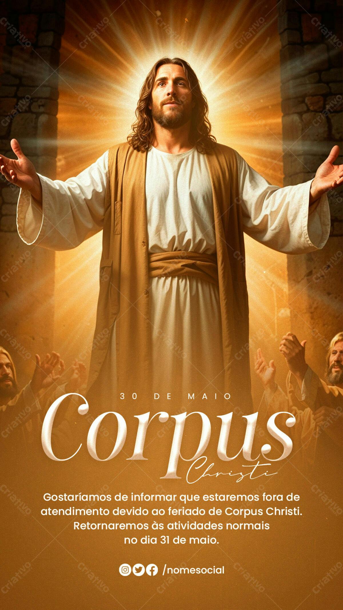 Flyer Corpus Christi PSD Editável