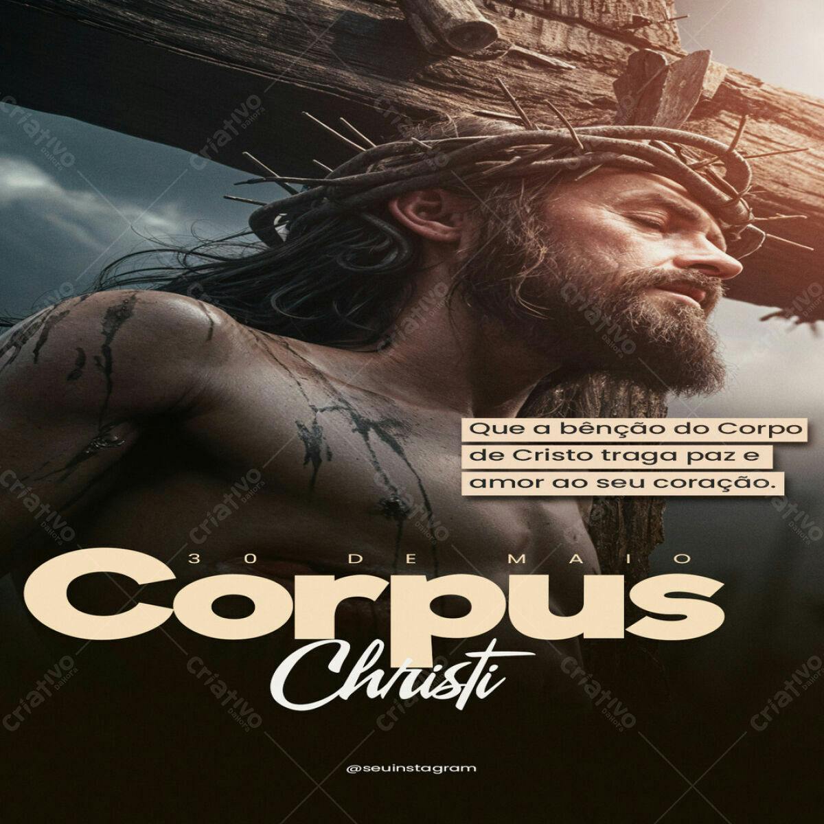 Post para Corpus Christi PSD Editável