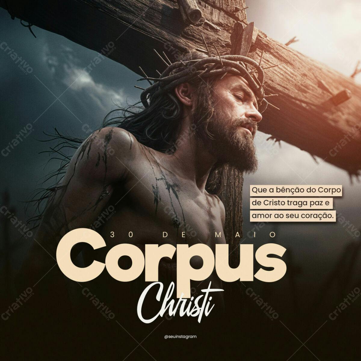 Post para Corpus Christi PSD Editável
