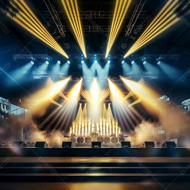 Palco de show e evento