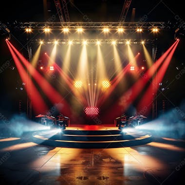 Palco de show e evento