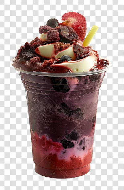 Copo De Sorvete Com Açaí, Sorveteria, Açaíteria