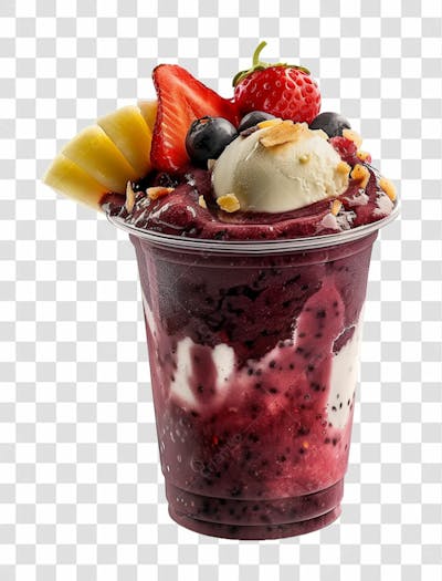 Copo De Sorvete Com Açaí, Sorveteria, Açaíteria