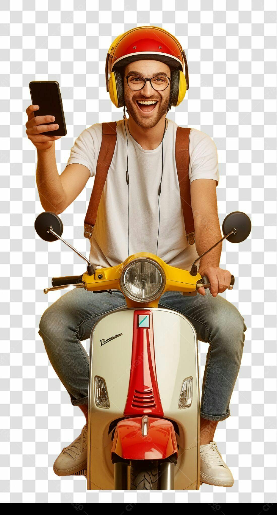 Icone Homem Moto PNG com fundo transparente