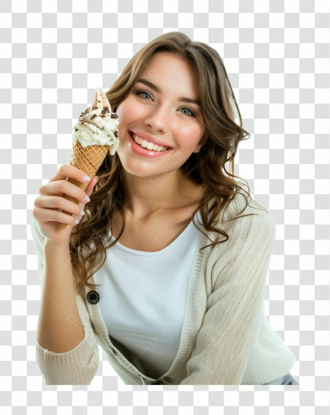 Imagem PNG Sorvete Cremoso com Fundo Transparente