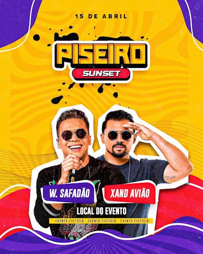 Flyer Para Evento, Artistas E Eventos, Forró E Piseiro