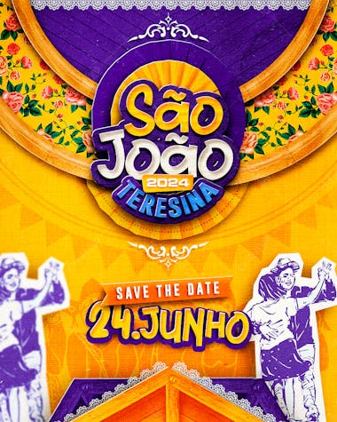 Flyer evento, são joão, festival junino, piseiro e forró