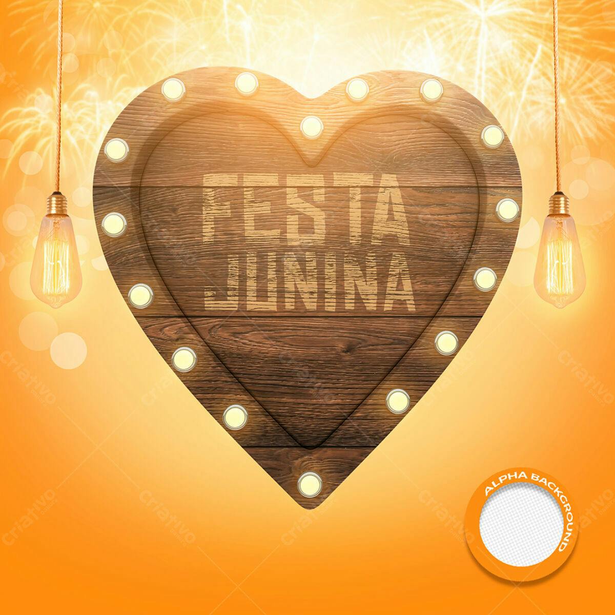 Flyer Festa Junina PSD Editável