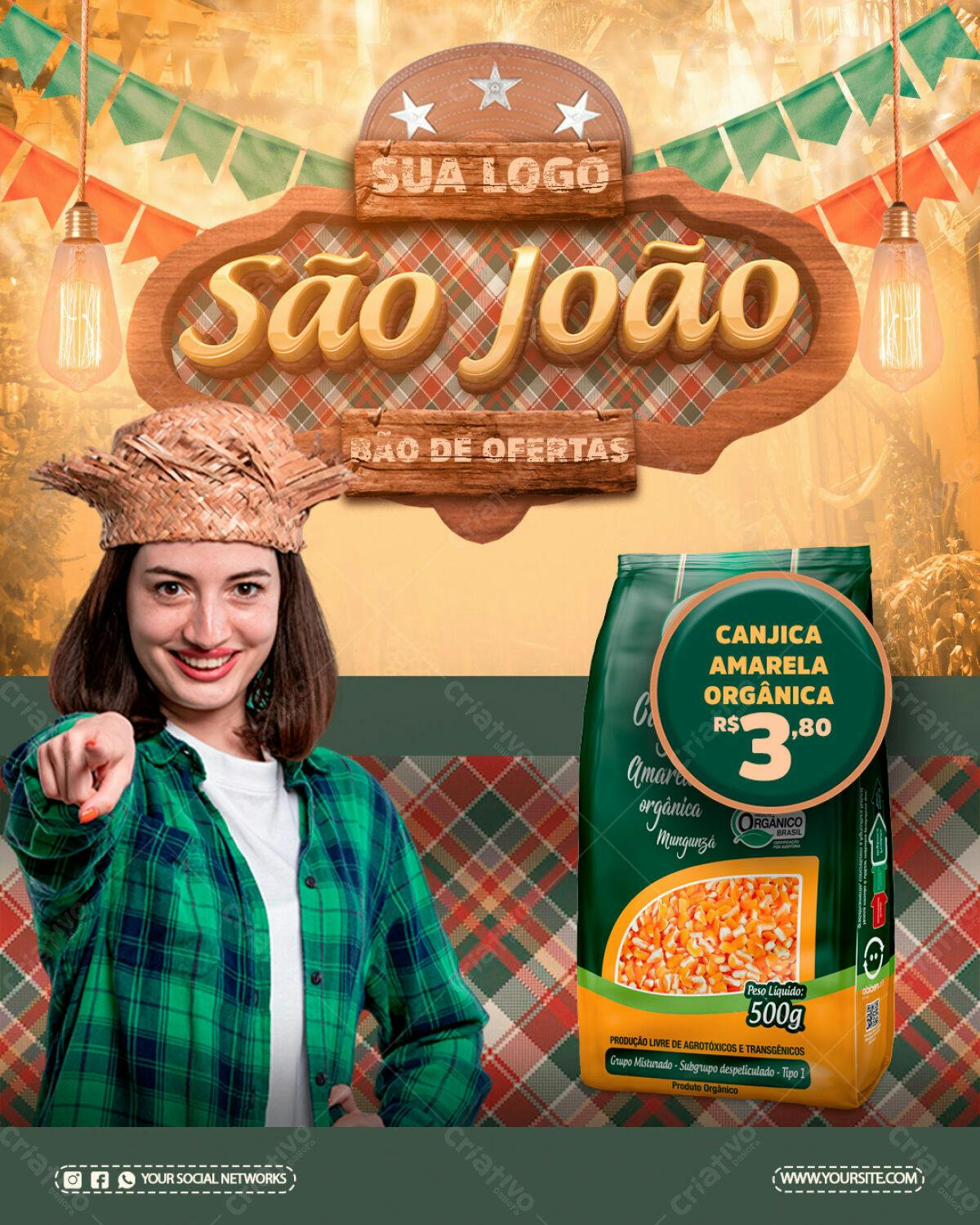 Flyer São João PSD Editável