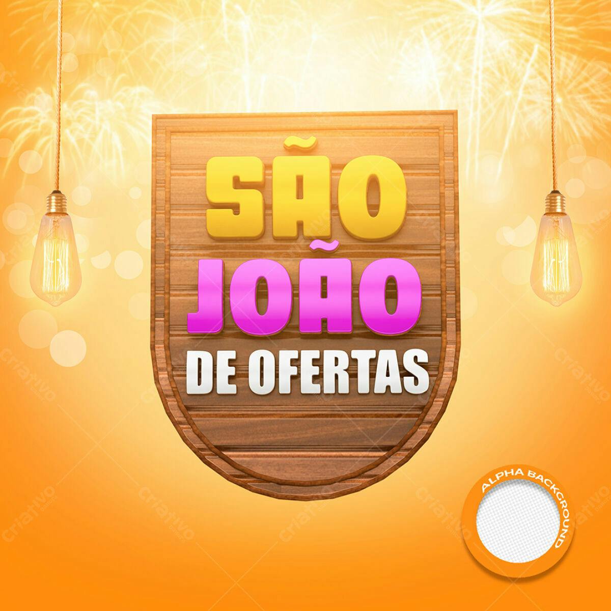 Banner São João de Ofertas PSD Editável