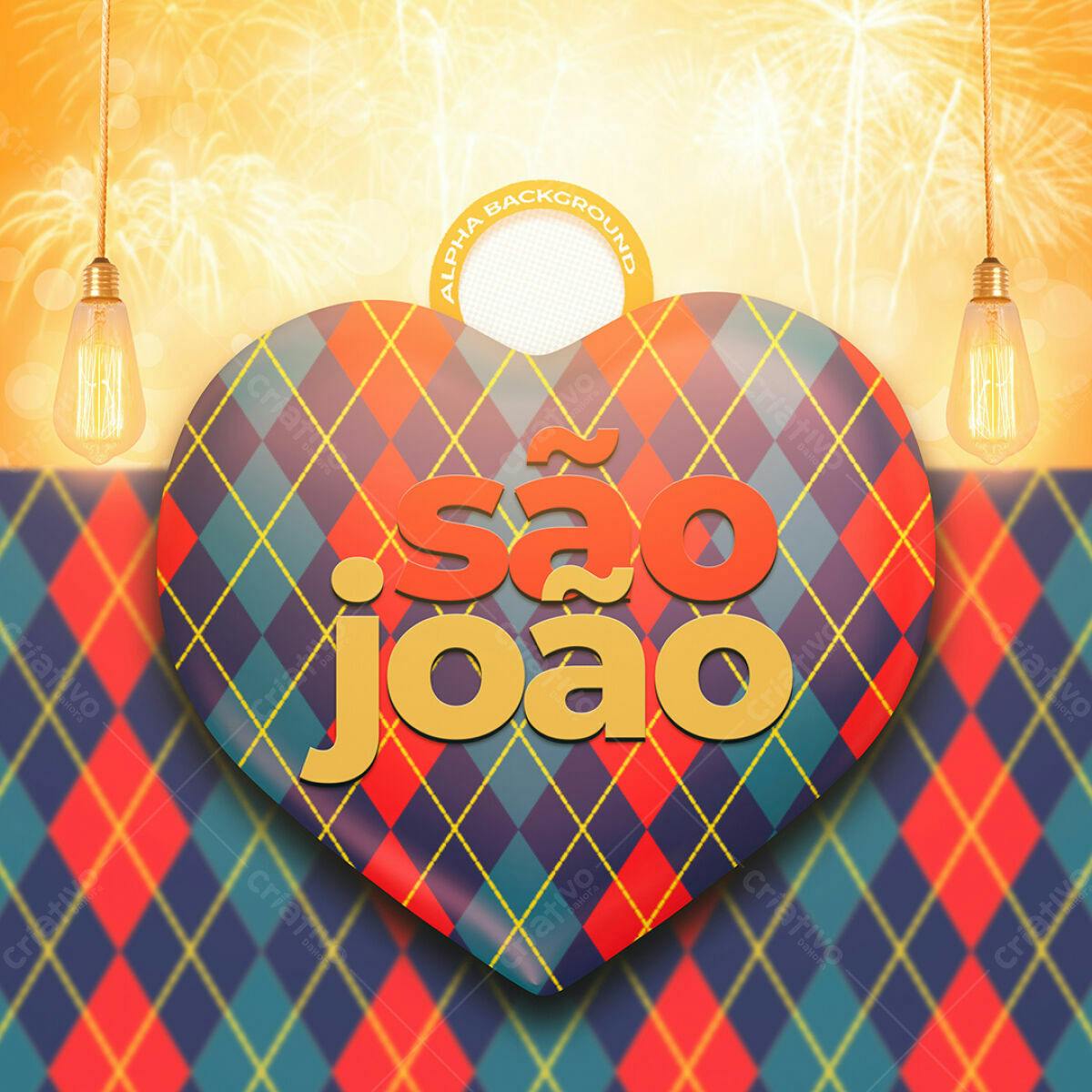 Flyer Festa Junina São João PSD Editável