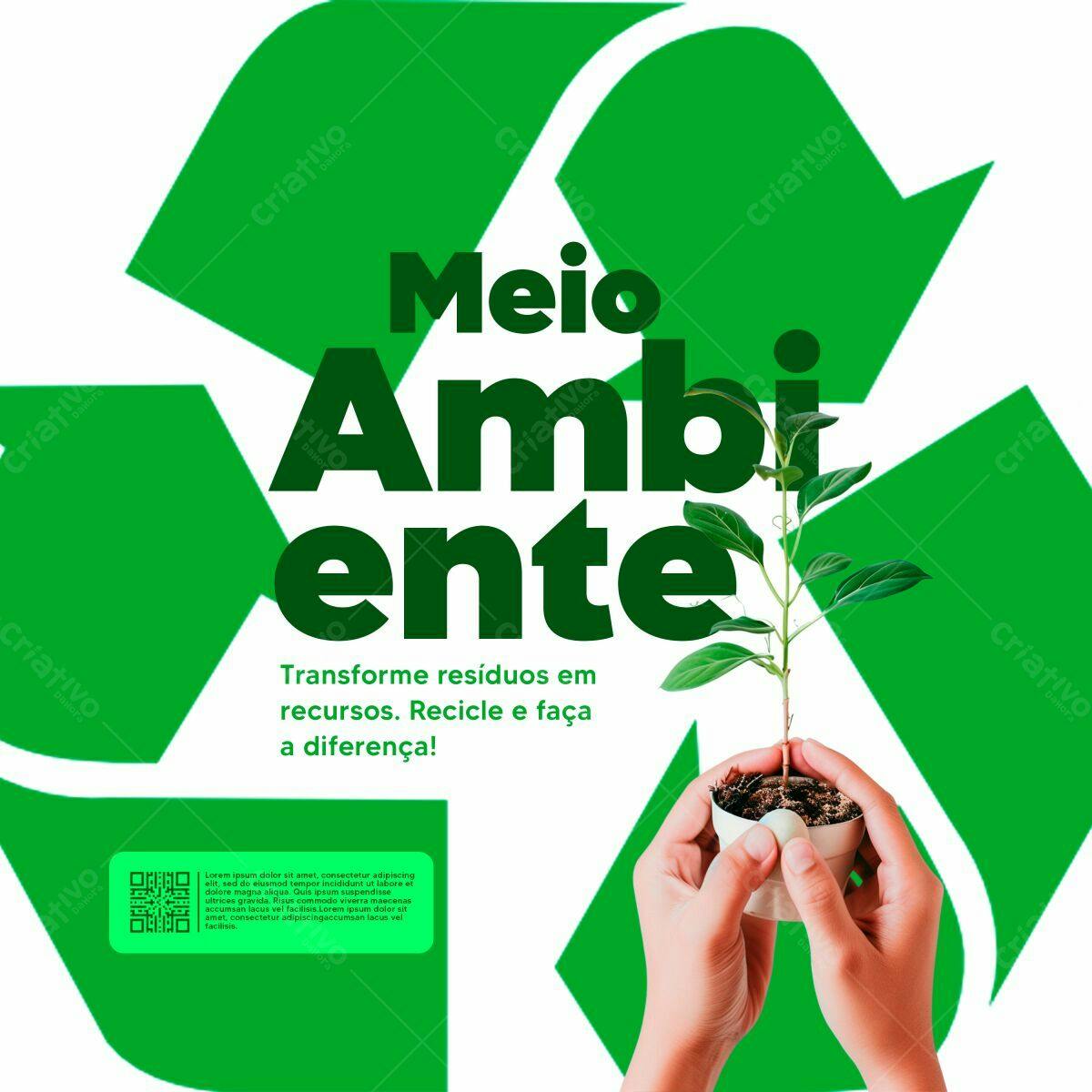 Flyer Meio Ambiente PSD Editável