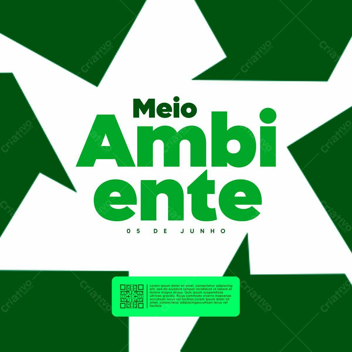Post para o Dia do Meio Ambiente PSD Editável