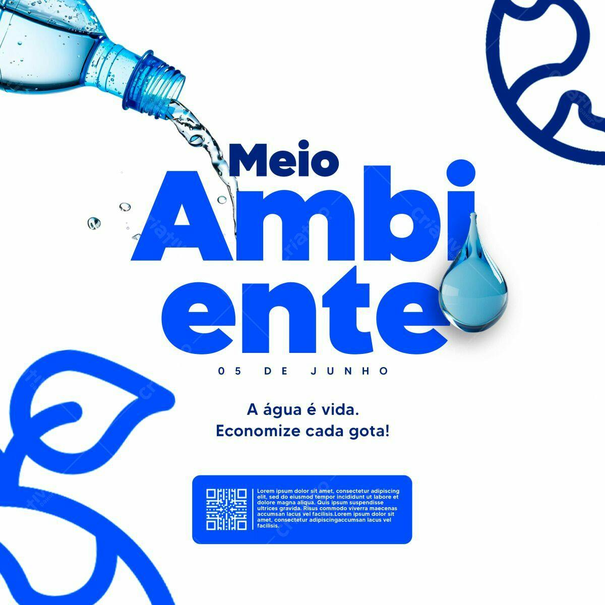 Post para o Dia do Meio Ambiente PSD Editável