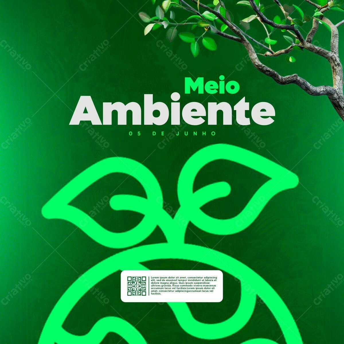 Flyer Dia do Meio Ambiente PSD Editável