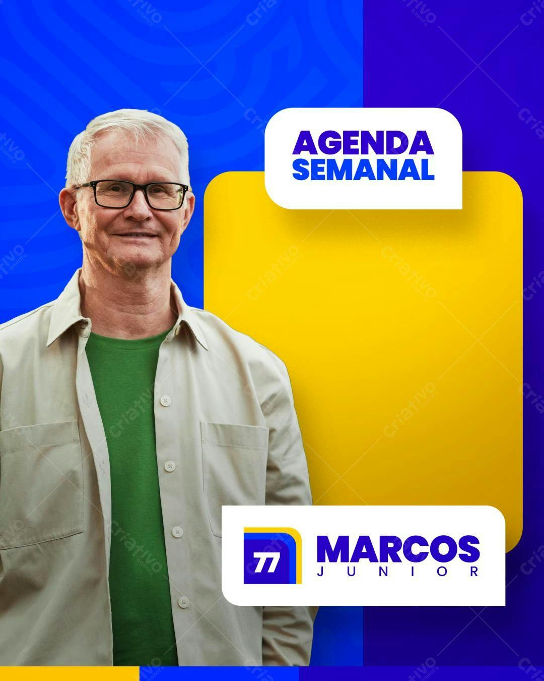 Agenda Semanal para Profissionais PSD Editável