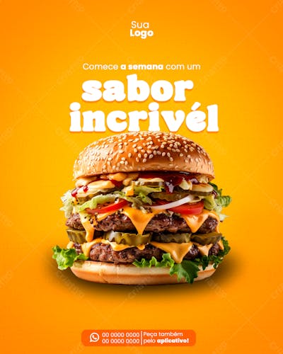 Coleção Hamburgueriafeed 01 Sabor Incrível