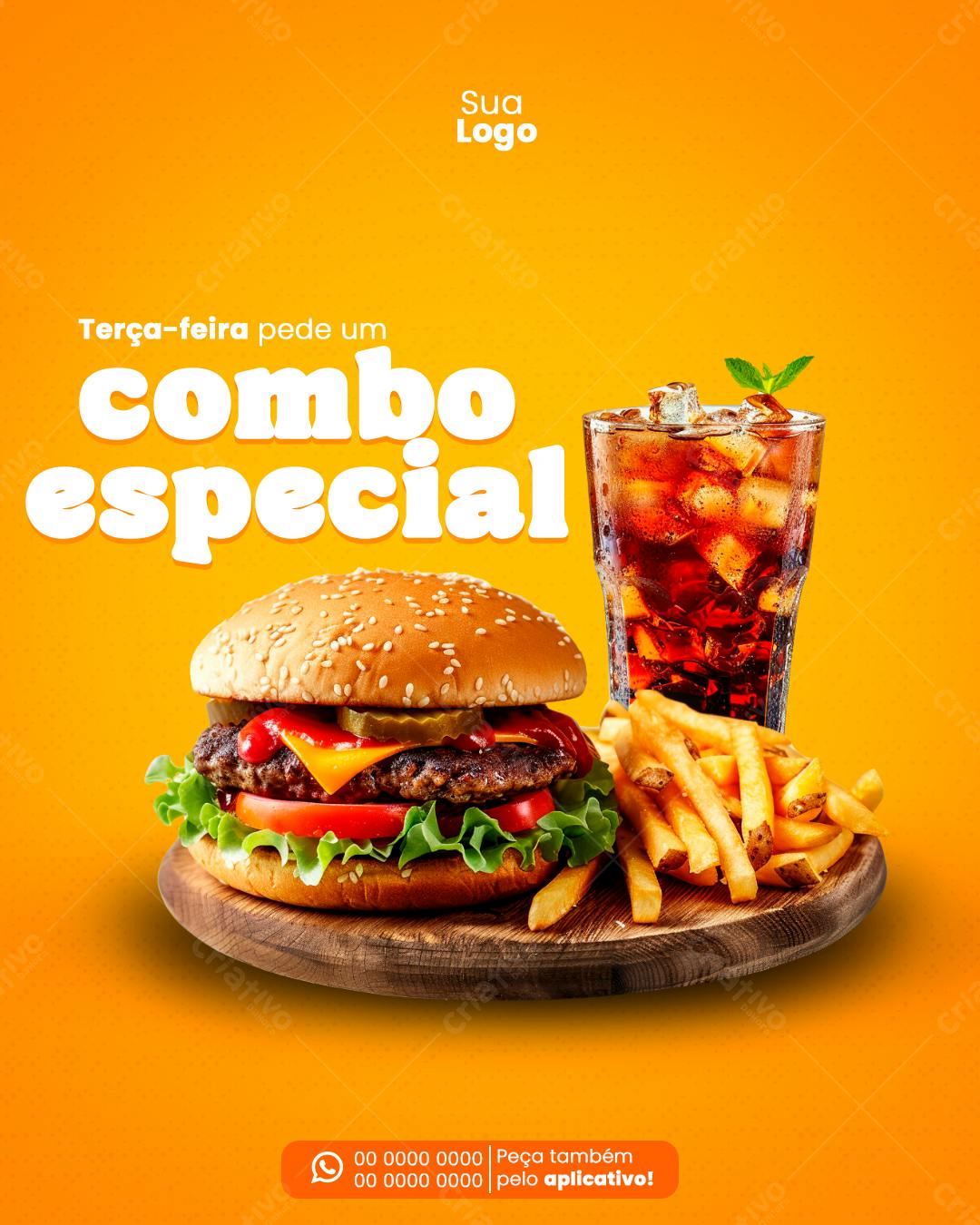 Postagem Promoção Combo Especial Terça-feira PSD Editável