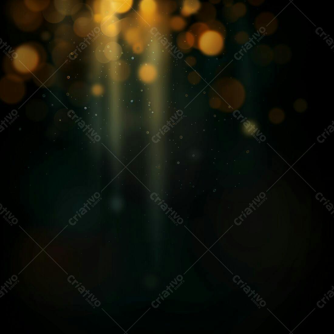 Luzes douradas fundo escuro