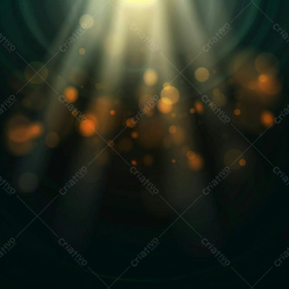 Luzes douradas fundo escuro