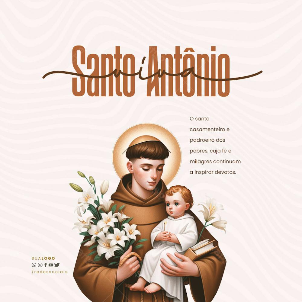 Social Media Dia De Santo Antônio O Santo Casamenteiro