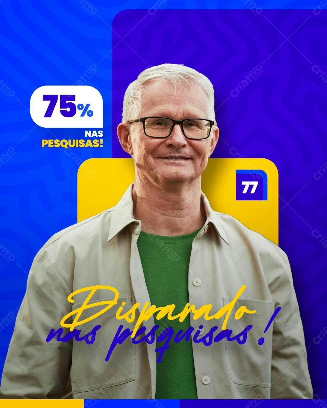 Post para Campanha Eleitoral PSD Editável