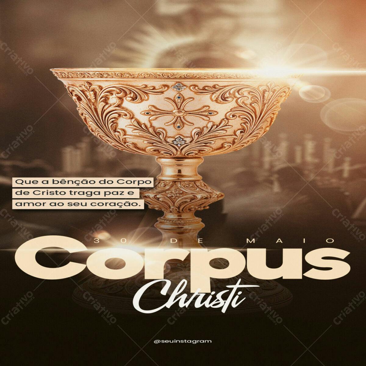 Flyer para Corpus Christi PSD Editável