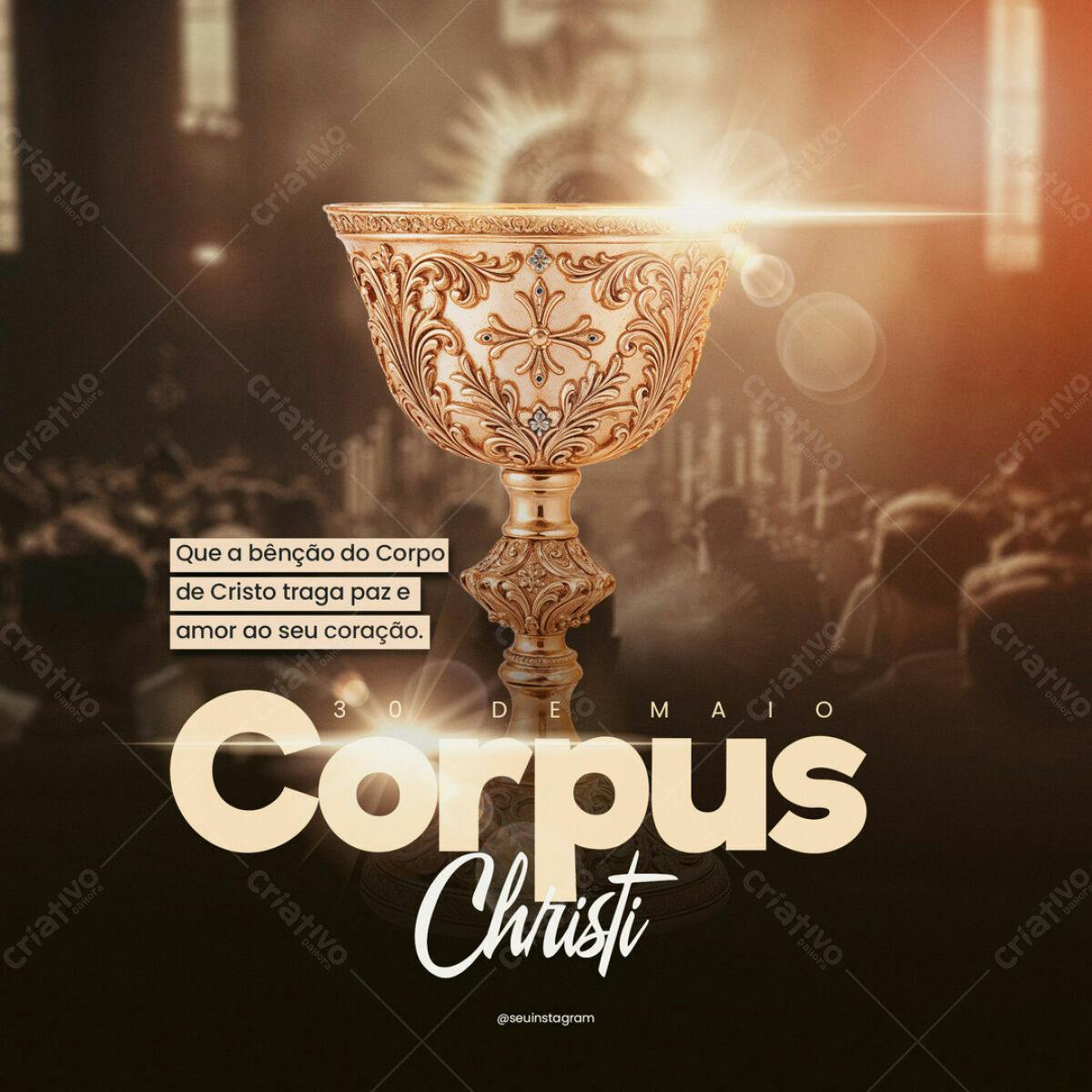 Postagem Corpus Christi PSD Editável