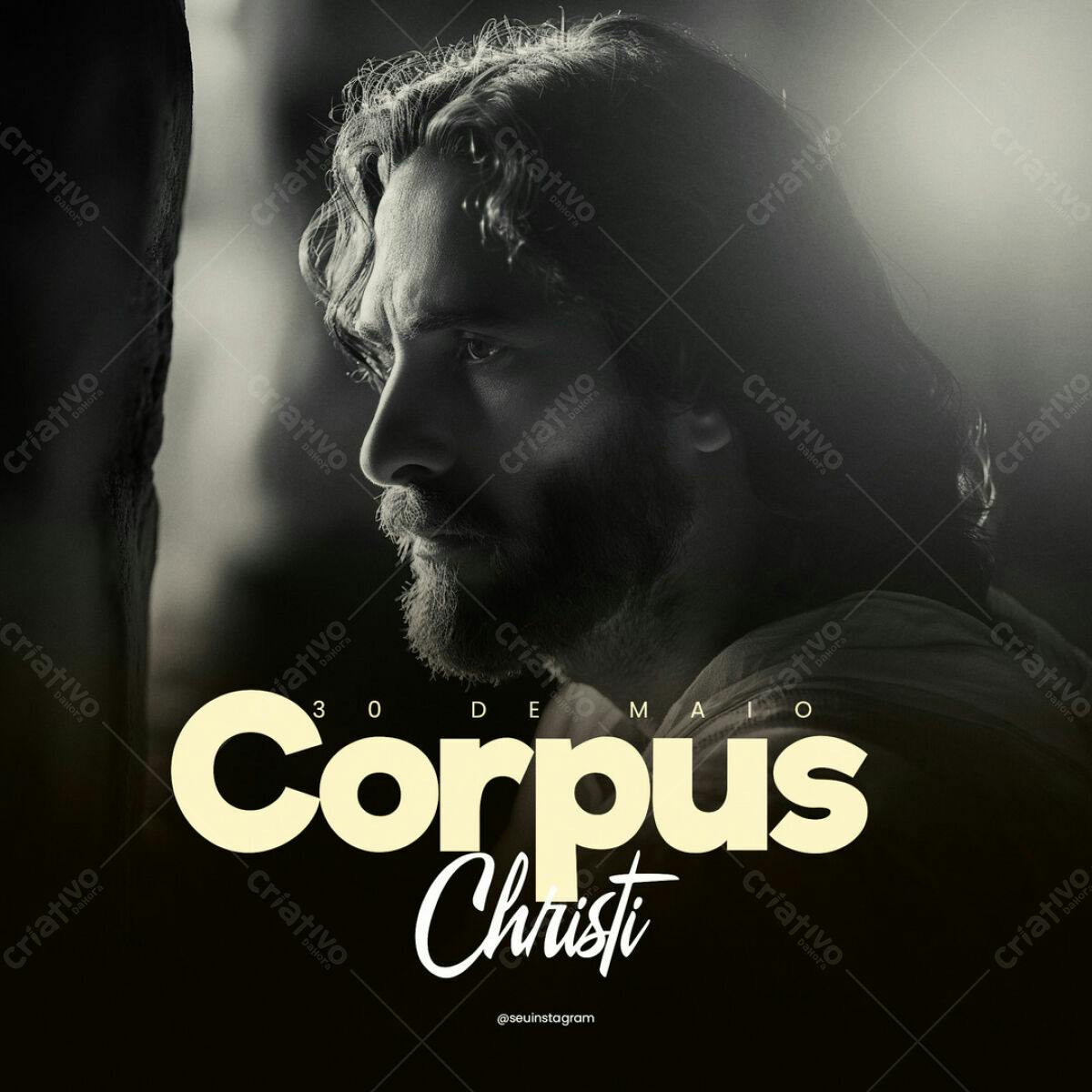Post para Corpus Christi PSD Editável