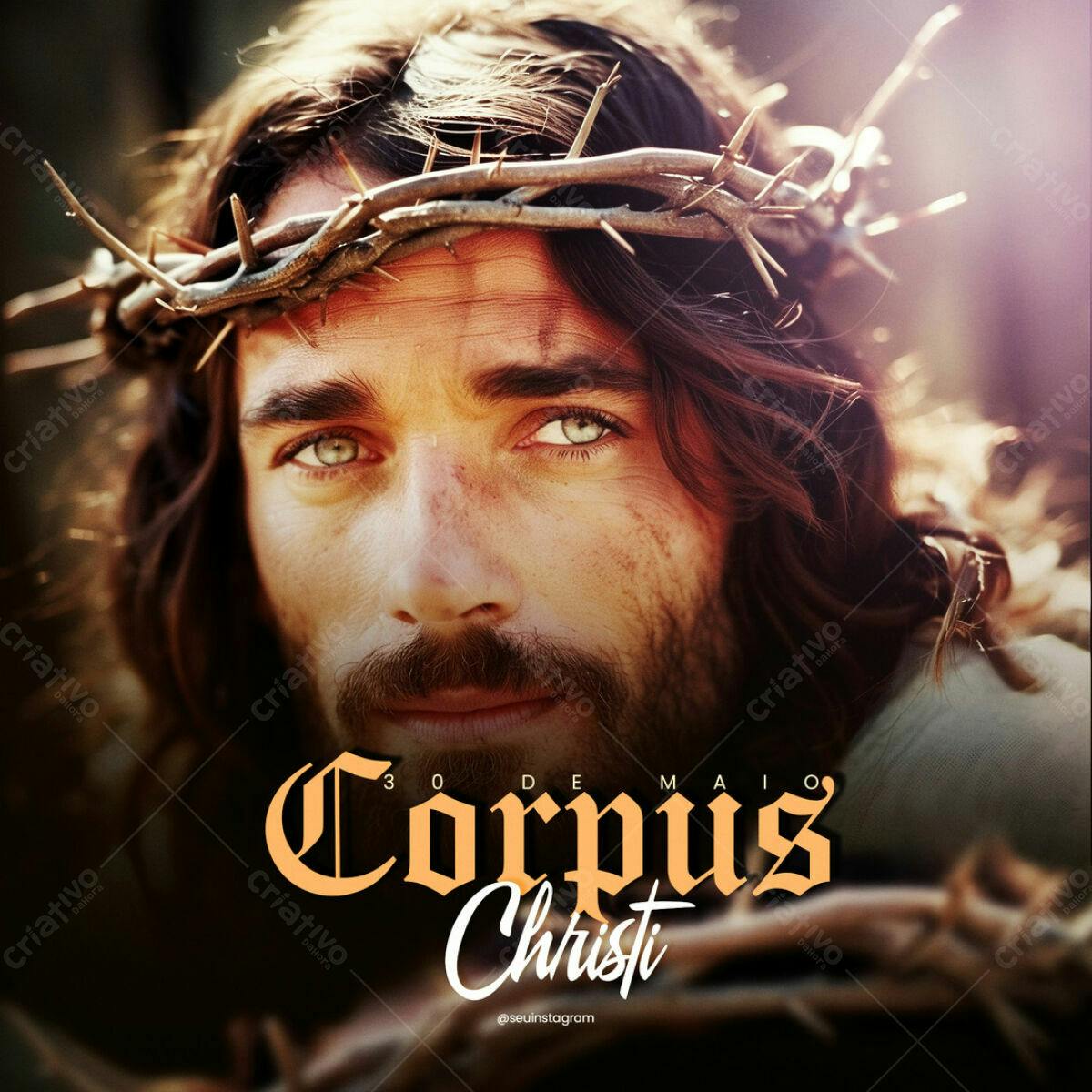 Postagem Corpus Christi PSD Editável