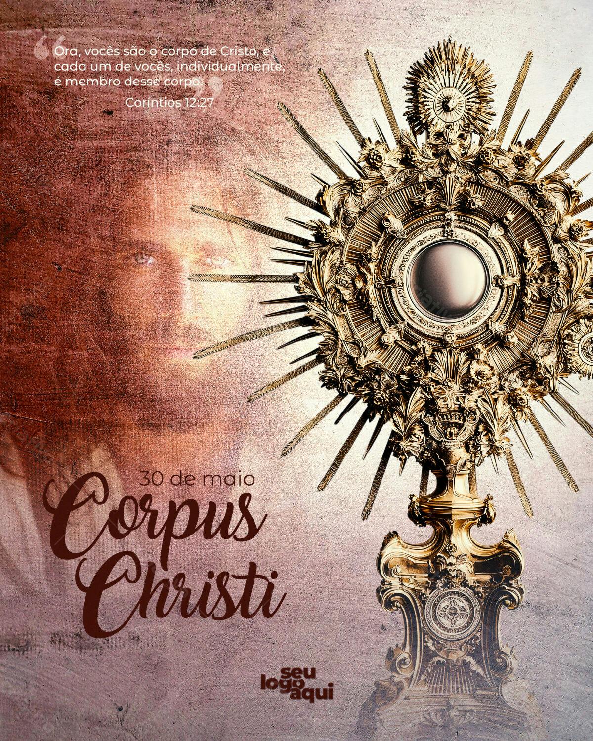 Flyer para Corpus Christi PSD Editável