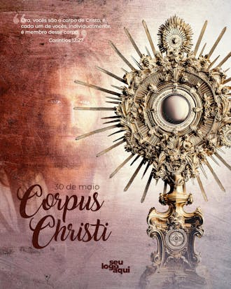 Corpus christi, religião, feriado, arte editável