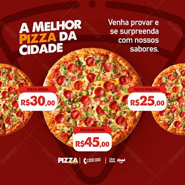 4 social media pizzaria