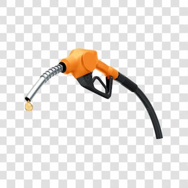 Asset 3d bico de abastecimento automático posto de combutível gasolina álcool diesel fundo transparente