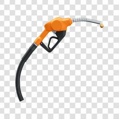 Asset 3D Bico De Abastecimento Automático Posto De Combutível Gasolina Álcool Diesel Fundo Transparente