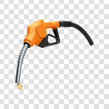 Asset 3d bico de abastecimento automático posto de combutível gasolina álcool diesel fundo transparente