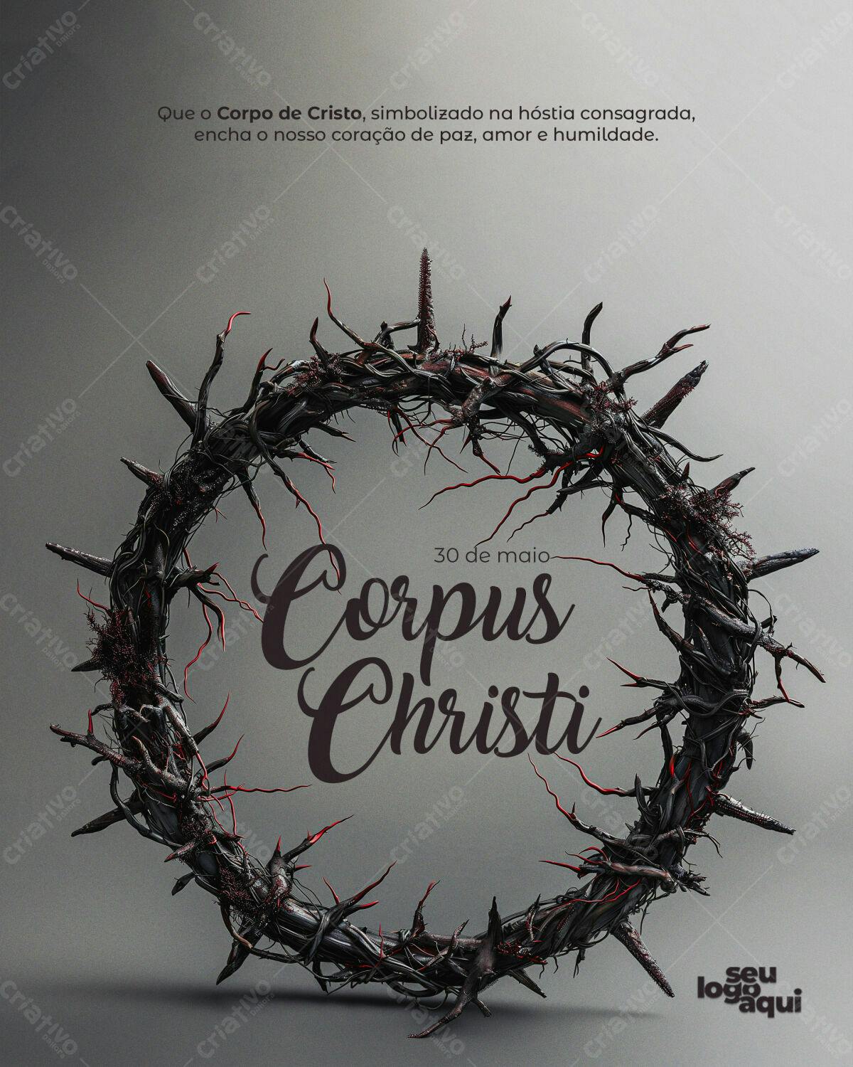 Flyer para Corpus Christi PSD Editável