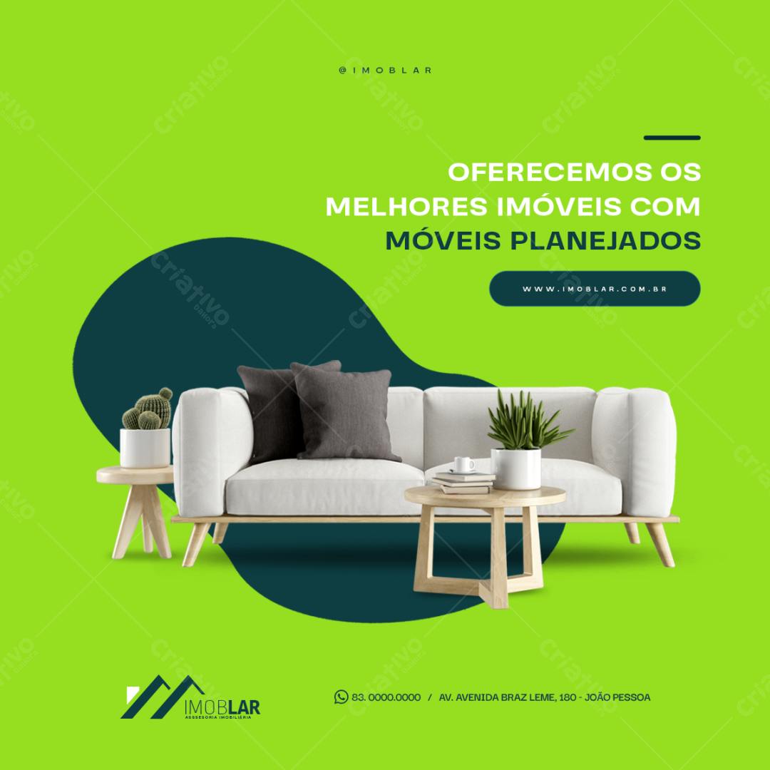 Postagem Imóveis com Móveis Planejados PSD Editável