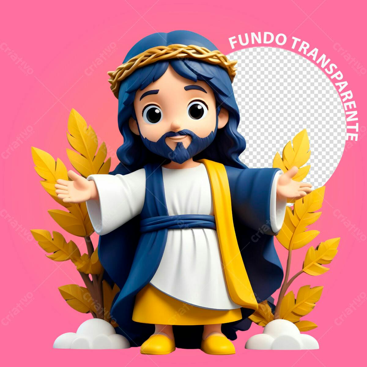 Postagem para Redes Sociais com Jesus PSD Editável