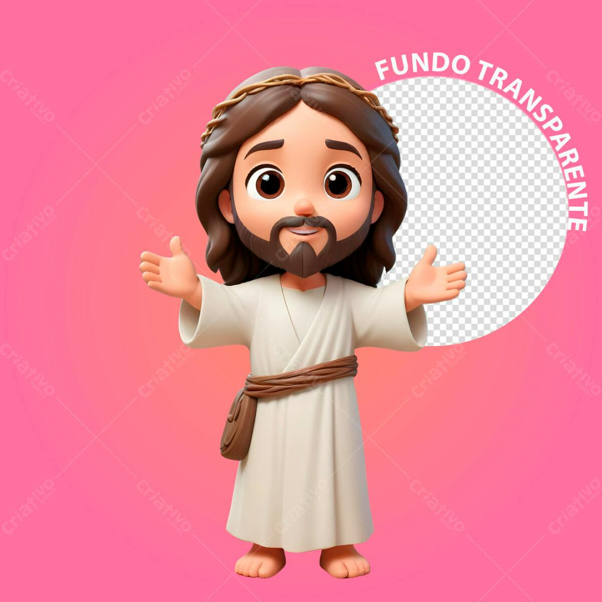 PSD para Arte Religiosa Infantil PSD Editável