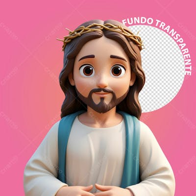 Personagem 3D De Jesus Cristo Para Composição