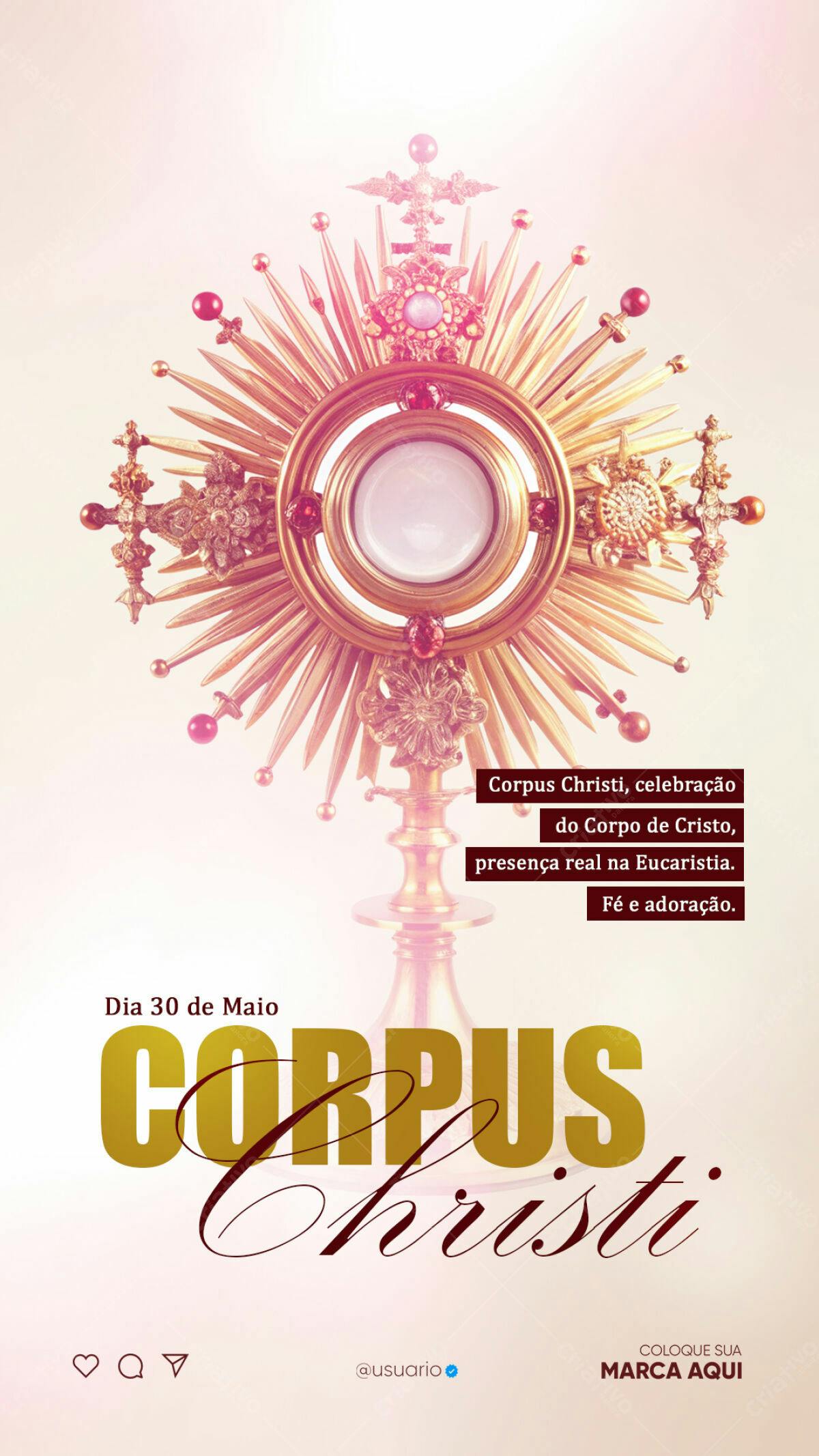 Flyer Corpus Christi PSD Editável