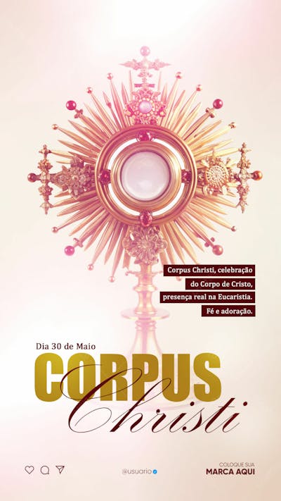 Arte 30 De Maio Dia De Corpus Christi