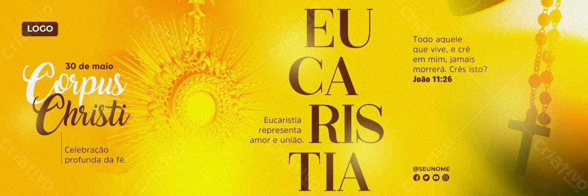 Banner Corpus Christi PSD Editável