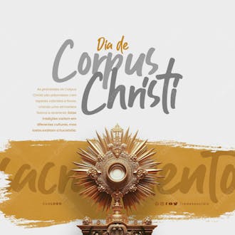Social media dia de corpus christi tradicoes que exaltam a eucaristia