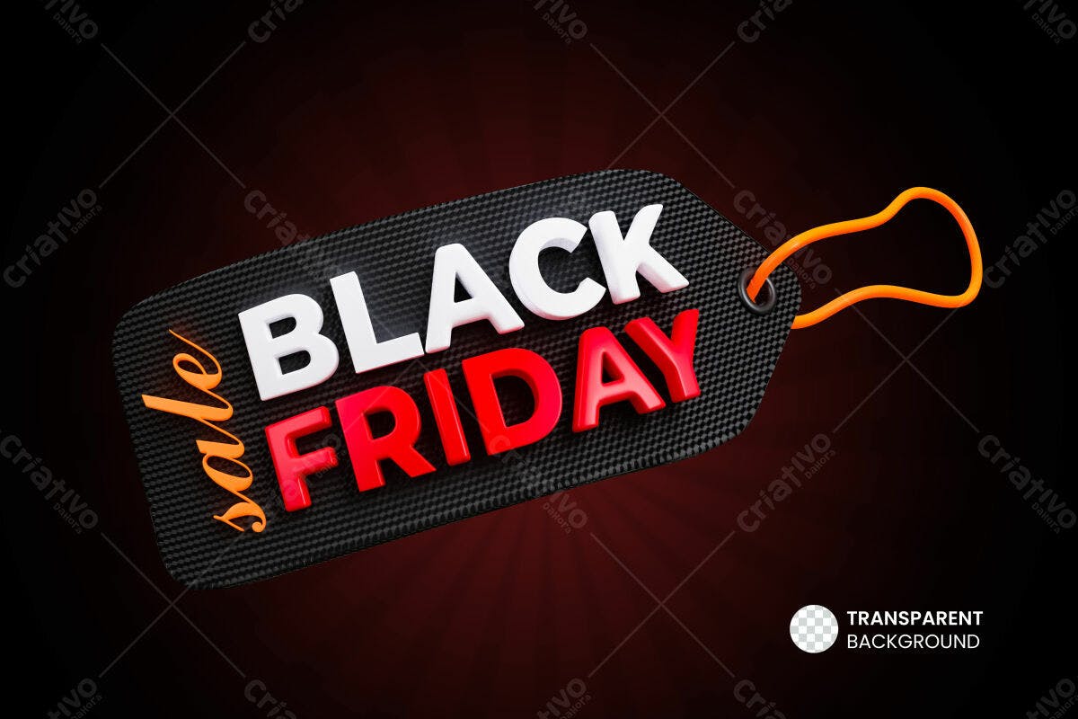 Tag Black Friday PSD Editável