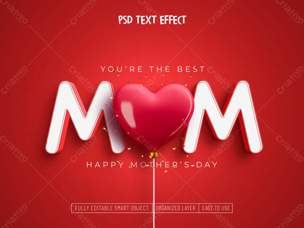 Arte Dia das Mães PSD Editável