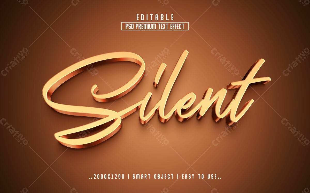 Efeito de Texto Premium PSD Editável