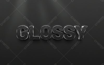 Efeito De Texto Editável Em 3D Brilhante Em Texto Editável De Estilo Premium Moderno E Elegante